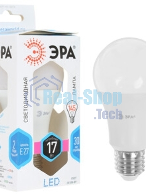 Лампа светодиодная ЭРА STD LED A60-17W-840-E27 17 Вт груша нейтральный белый свет