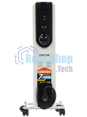 Обогреватель масляный Centek CT-6200 (7 секций) белый, 700/1000/1500 Вт, 15 м2, термостат