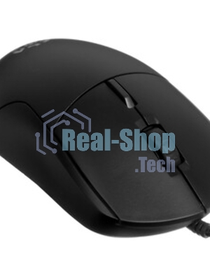 Мышь проводная Qumo UFO M77 черный, 2400 dpi, USB, кнопки - 6