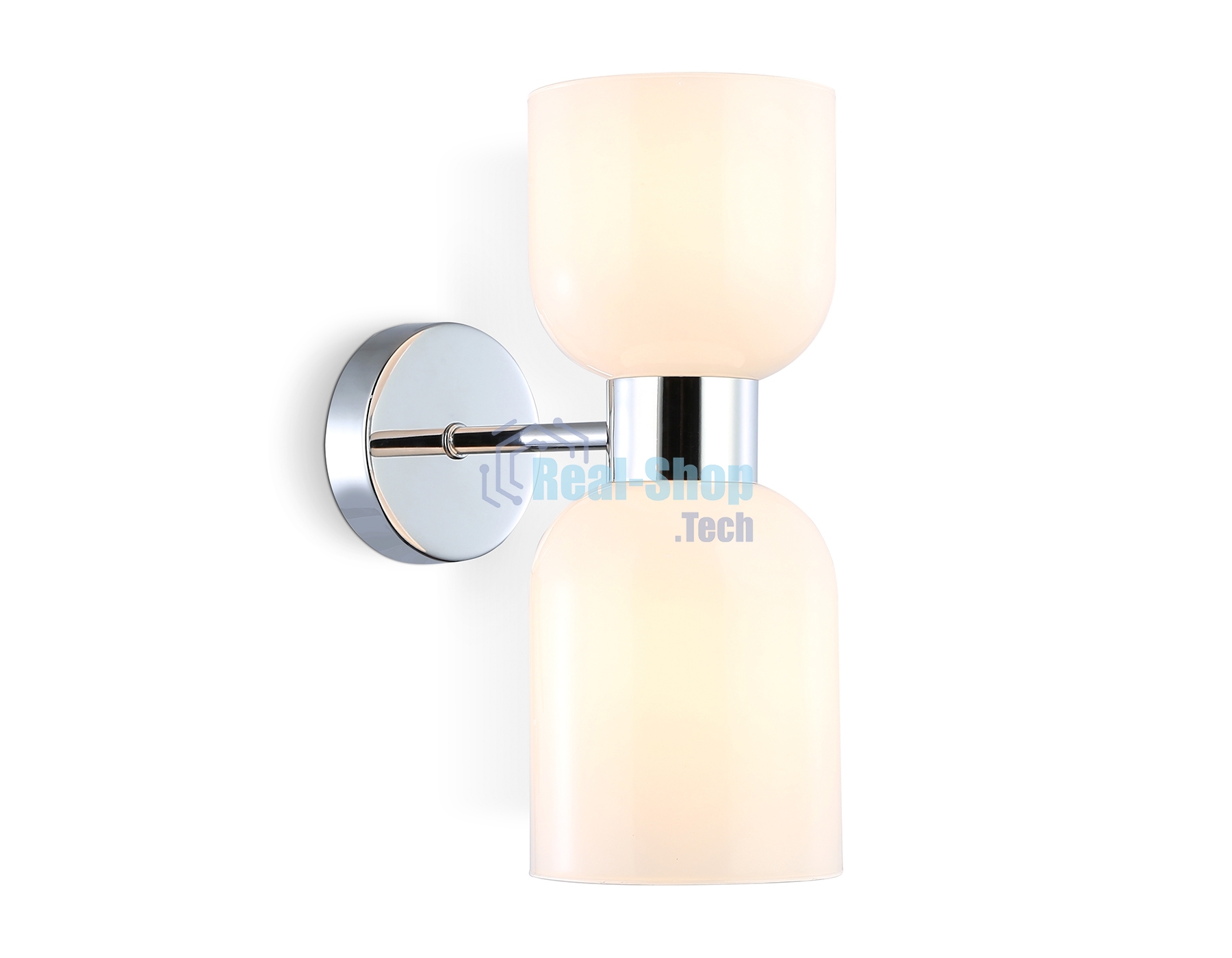 Настенный светильник Ambrella light LH56087/2 СH/FR хром/белый матовый E14*2 max 40W 215*120*300