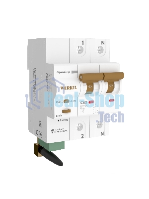 Умный автоматический выключатель Werkel 2 P  63 A  C  6 kA W1002P6301