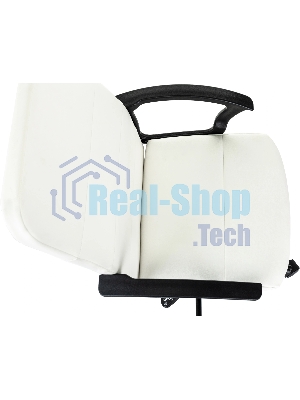 Кресло Бюрократ Triest белый, экокожа