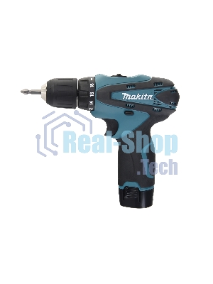 Дрель-шуруповерт Makita DF330DWE, 10,8 В, 1,3 Ач, 24 Нм, щеточный