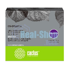 Картридж ленточный Cactus CS-DK22210 черный для Brother P-touch QL-500, QL-550, QL-700, QL-800