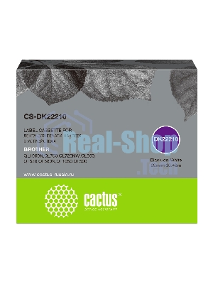 Картридж ленточный Cactus CS-DK22210 черный для Brother P-touch QL-500, QL-550, QL-700, QL-800