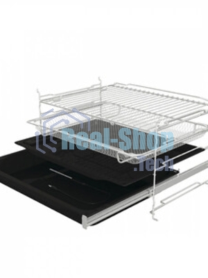 Встраиваемая электрическая духовка Gorenje BP6138B, объем 77 л, макс. температура 320 градусов, сенсорное/поворотное управление, Wi-Fi, пиролитическая очистка, телескопические направляющие на одном уровне, термощуп, AirFry, автоматические программы, динамическая система охлаждения, многоуровневое приготовление, PerfectGrill, энергоэффективность А+, черный