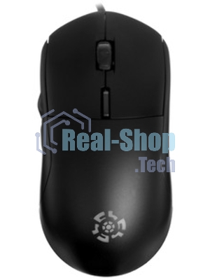 Мышь проводная Qumo UFO M77 черный, 2400 dpi, USB, кнопки - 6