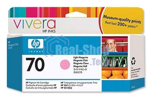 Картридж струйный HP №70 C9455A светло-пурпурный для HP DJ Z2100/Z3100 (130мл)