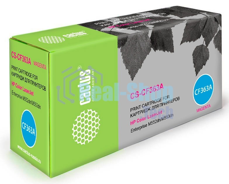 Картридж лазерный Cactus CS-CF363A пурпурный (5000 стр.) для HP CLJ M552dn/M553dnM553N/M553x