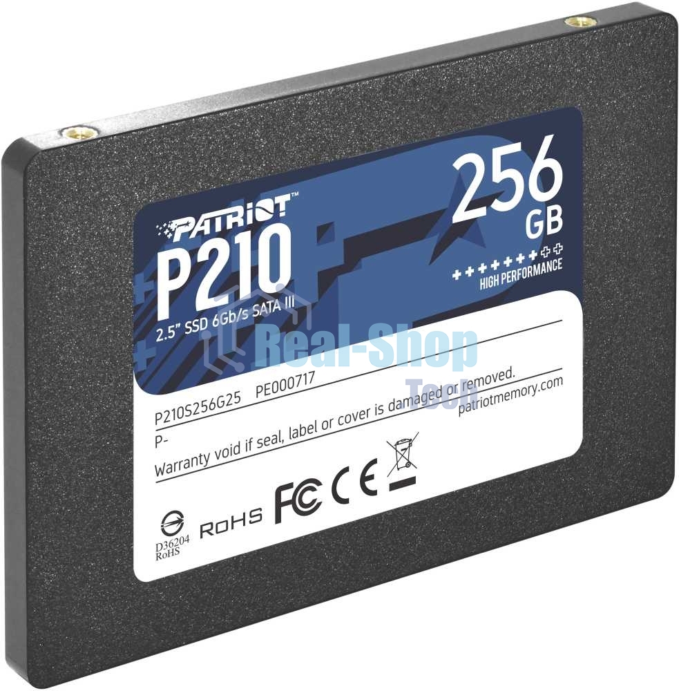 Накопитель SSD Patriot P210, 256Gb, SATA III, 2.5