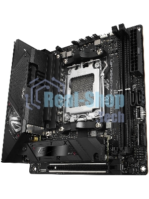 Материнская плата ASUS ROG STRIX B650E-I GAMING WIFI, AM5, AMD B650, 2xDDR5, 2xSATA, 2xM.2, 1xPCIe 5.0 x16, 1xHDMI, 1x 2.5Gb LAN, 4xUSB-A 3.2 Gen 2, 1xUSB-A 3.2 Gen 1, 1xUSB-C 3.2 Gen 2x2, 3x3.5 мм, 7.1, Mini-ITX