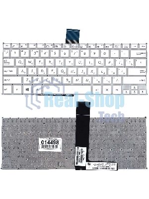 Клавиатура для ноутбука Asus F200CA F200LA F200MA X200 белая, без рамки, плоский Enter