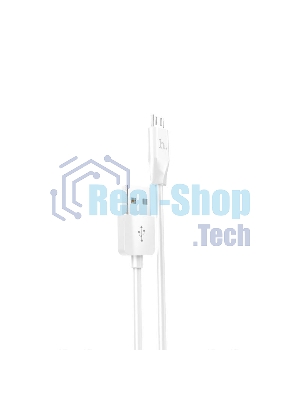 Кабель USB HOCO X1 Rapid, USB - Micro USB, 2.1А, 1м, белый