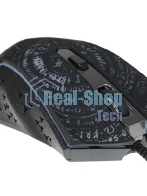Мышь проводная Qumo Valhalla M35 черный, 3200 dpi, USB, кнопки - 6
