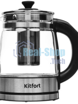 Чайник электрический Kitfort KT-6119 1.7л. 2200Вт прозрачный (корпус: стекло)