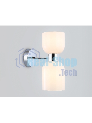 Настенный светильник Ambrella light LH56087/2 СH/FR хром/белый матовый E14*2 max 40W 215*120*300