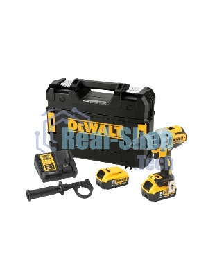 Дрель-шуруповерт DeWalt DCD996P2-QW, 18 В, 5 Ач, 95 Нм, щеточный, ударный