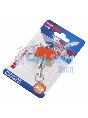 Тумблер Rexant 250V 15А (6c) ON-ON двухполюсный (KN-202) (в упак. 1шт.)