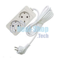 Удлинитель 2х1.5 м с заземл. 10А IP20 2.2 кВт Союз 481S-9201