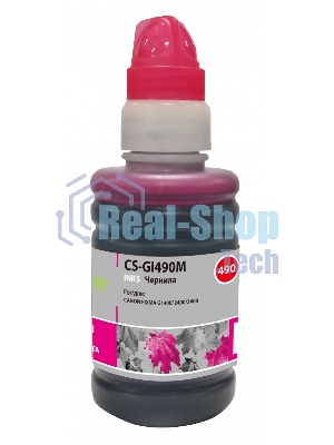 Чернила Cactus CS-GI490M пурпурный 100мл для Canon PIXMA G1400, G2400, G3400