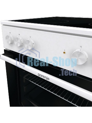 Плита электрическая Gorenje GEC6A11WG белый, конфорок 4 шт, духовка 65 л, 60 см x 85 см x 60 см