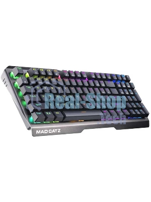 Клавиатура проводная игровая Mad Catz S.T.R.I.K.E. 13 US БЕЗ РУССКОЙ РАСКЛАДКИ черная (CHERRY MX RED Switch, 96 кл., RGB подсветка, USB)