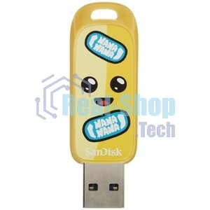 Флешка USB SanDisk Fortnite, Peely Edition 64Gb SDCZIF-064G-G46, USB3.2, желтая