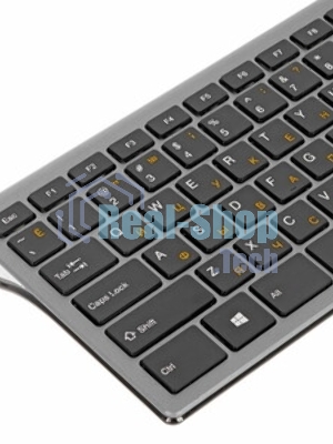 Клавиатура беспроводная Gembird KBW-1, USB, серебристый