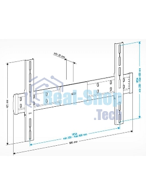Кронштейн для телевизора Holder LCD-F6608 черный 42