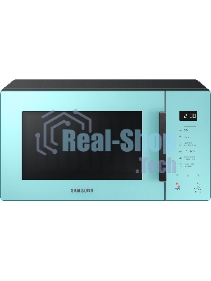 Микроволновая печь Samsung MG23T5018AN/BW голубой, 23 л, 800 Вт, переключатели - сенсор