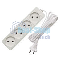 Удлинитель 4х5 м без заземл. 6А IP20 ШВВП 1.3 кВт Союз 481S-0405