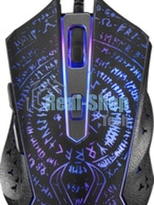Мышь проводная Qumo Valhalla M35 черный, 3200 dpi, USB, кнопки - 6