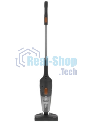 Пылесос вертикальный Deerma DX115C черный, питание от сети, 600 Вт, уборка сухая, пылесборник 1.2 л
