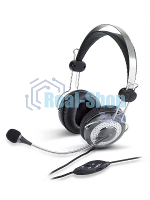 Гарнитура Genius HS-04SU черный/серый, проводная