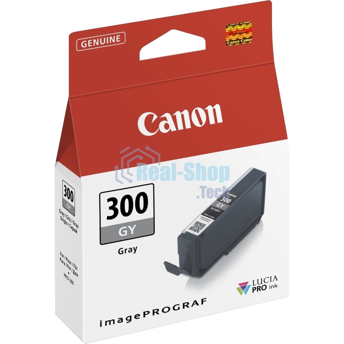 Картридж струйный Canon PFI-300 GY EUR/OCN серый (236 стр.) для Canon imagePROGRAF PRO-300