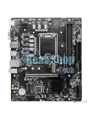 Материнская плата MSI PRO B760M-E, LGA 1700, Intel B760, 2xDDR5, 4xSATA, 1xM.2, 1xPCIe 4.0 x16, 1xPCIe 4.0 x1, 1xHDMI, 1xVGA, 1x1Gb LAN, 2xUSB-A 3.2 Gen 1, 4xUSB-A 2.0, 3x3.5 мм, 7.1, mATX