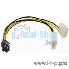 Кабель Gembird Разветвитель питания, 2xMolex->PCI-E 6pin, для подкл. в/к к б/п