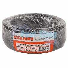 Кабель UTP Rexant 4PR 24AWG, CU (медь), cat.5e, 100 МГц, PE, черный, OUTDOOR, бухта 25 м