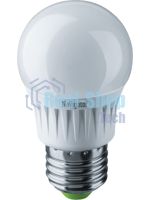 Лампа светодиодная Navigator NLL-G45-7-230-4K-E27 7Вт шар 4000К белый E27 560лм 176-264В