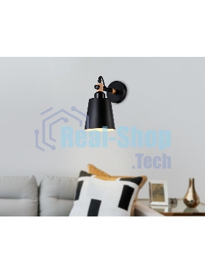 Светильник Ambrella light TR82213 BK/LW черный/светлое дерево E27 max 40W 230*130*190