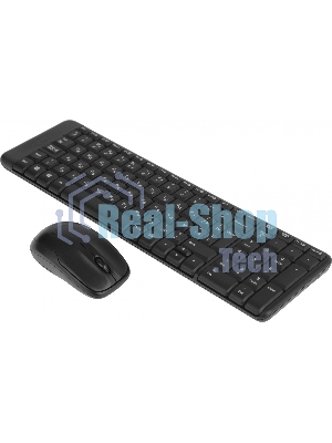 Комплект клавиатура+мышь Logitech MK220 беспроводной, USB, 1000 DPI, чёрный