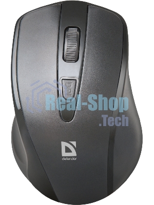 Мышь беспроводная Defender Datum MM-265 черный, 1600 dpi, радиоканал, USB, кнопки - 4