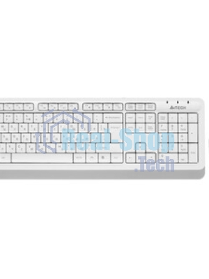 Комплект клавиатура+мышь A4Tech FStyler F1010 проводной, USB, 1600 DPI, белый/серый