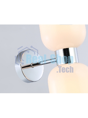 Настенный светильник Ambrella light LH56087/2 СH/FR хром/белый матовый E14*2 max 40W 215*120*300