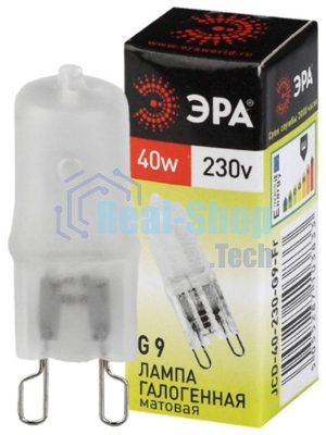 Лампа галогенная ЭРА G9-JCD-40-230V-Cl(100/1000/35000)
