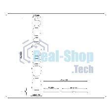 Светильник Ambrella light LH53172 SB/WH бронза/белый 34W 3000K D250*1305