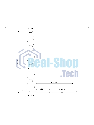 Светильник Ambrella light LH53172 SB/WH бронза/белый 34W 3000K D250*1305