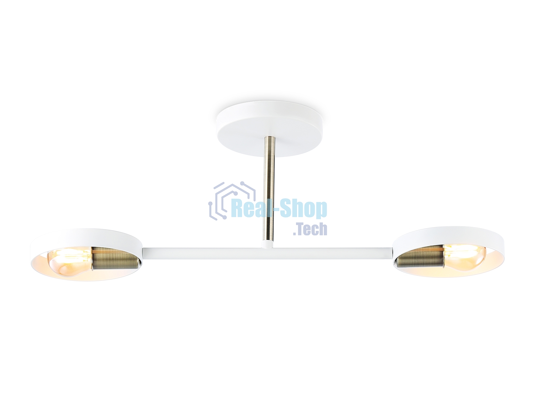 Светильник Ambrella light TR8222/2 WH/SB белый/бронза E27/2 max 40W 510*165*190