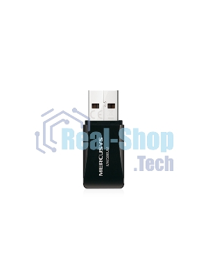 Сетевой адаптер USB2.0 адаптер Mercusys MW300UM, 300 Мбит/с, компактный