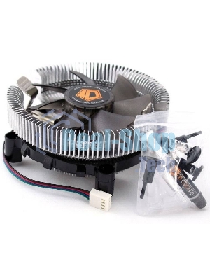 Кулер Cooler ID-Cooling ID-CPU-DK-01T серебристый 92мм алюминий 2200rpm 24db 3-pin 95W 52мм